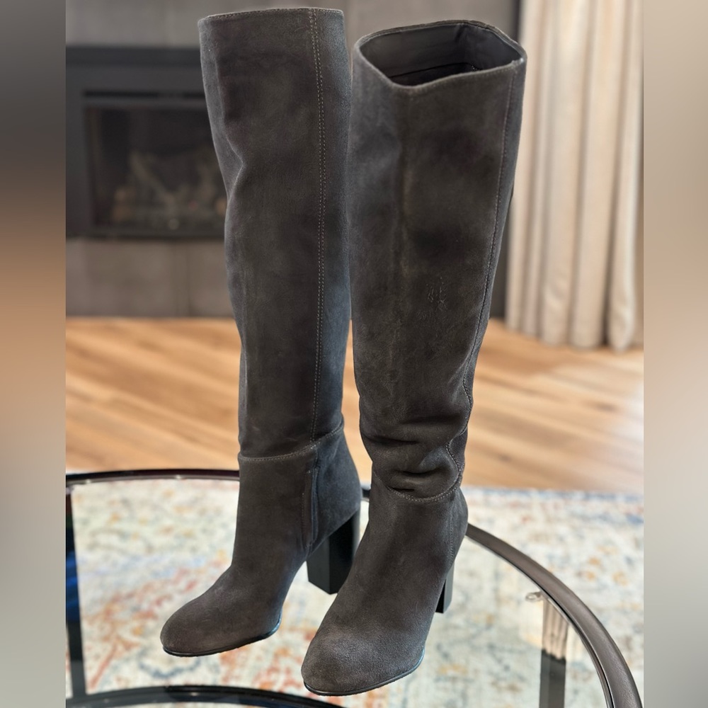 Sam Edelman Silas Grey Suade Over the Knee Boots Size 7.5 NEW